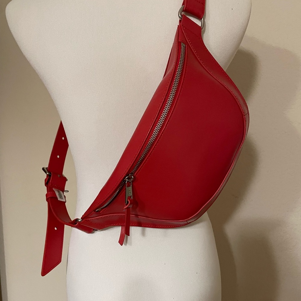 Red Leather Women's Bag